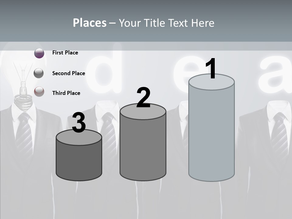 White Costume Supply PowerPoint Template