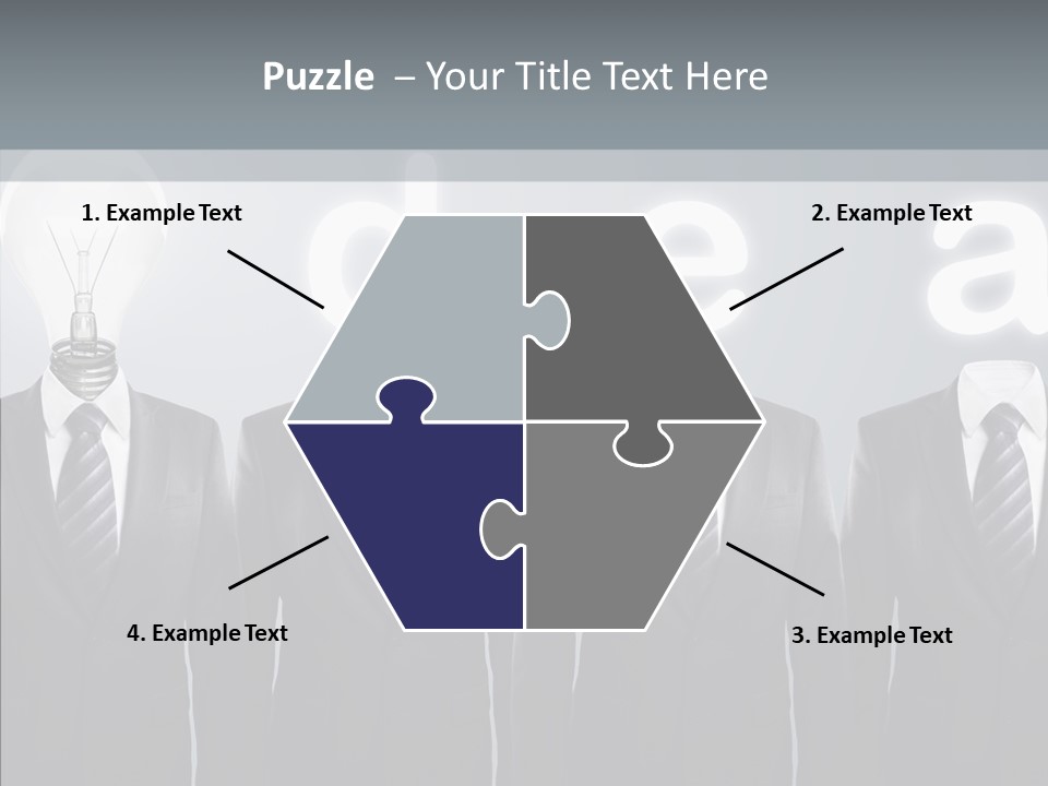 White Costume Supply PowerPoint Template