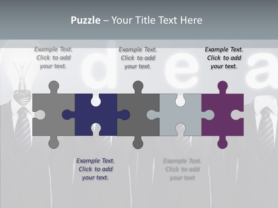 White Costume Supply PowerPoint Template