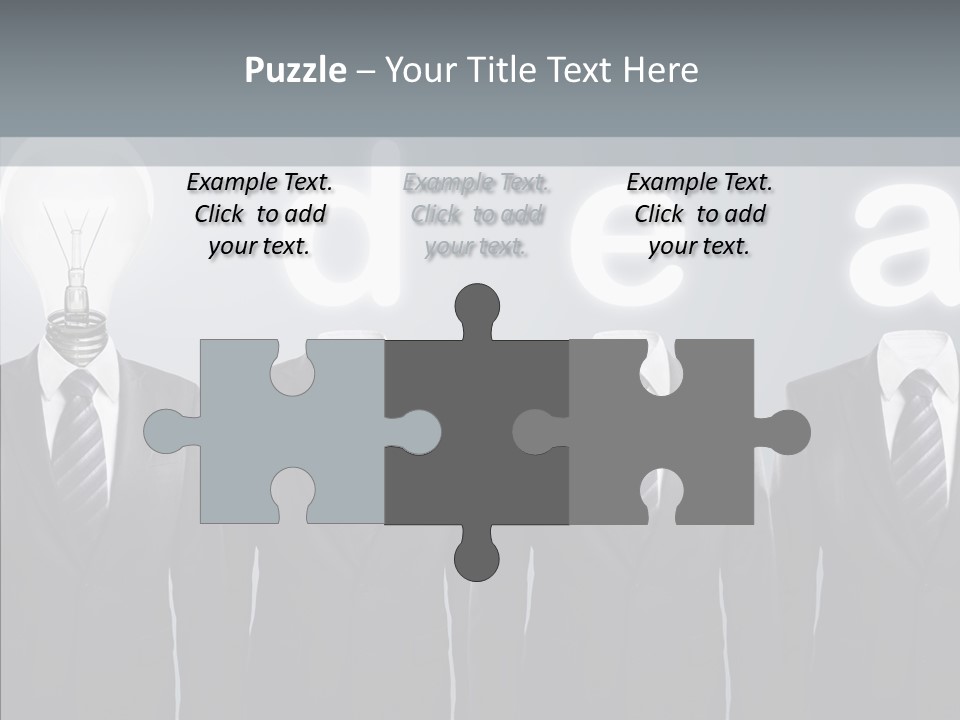 White Costume Supply PowerPoint Template