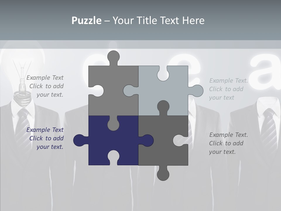 White Costume Supply PowerPoint Template