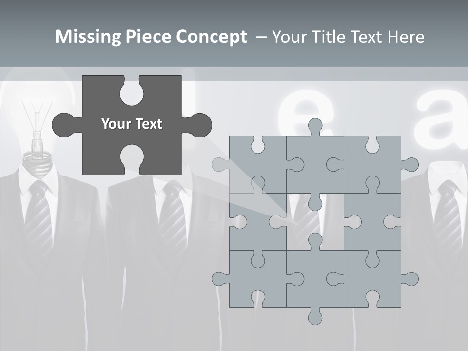 White Costume Supply PowerPoint Template