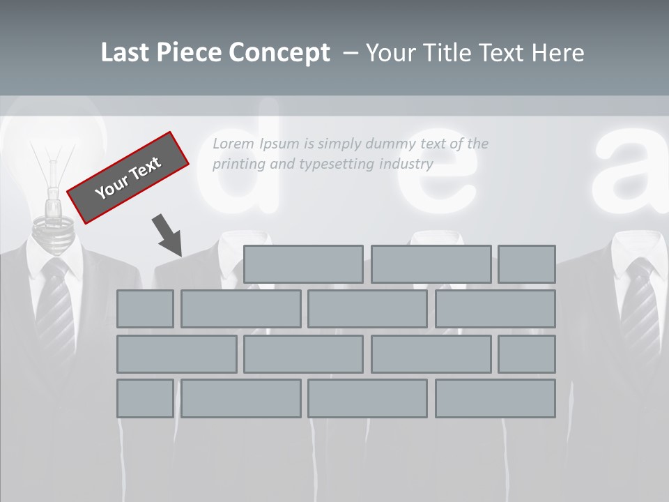 White Costume Supply PowerPoint Template