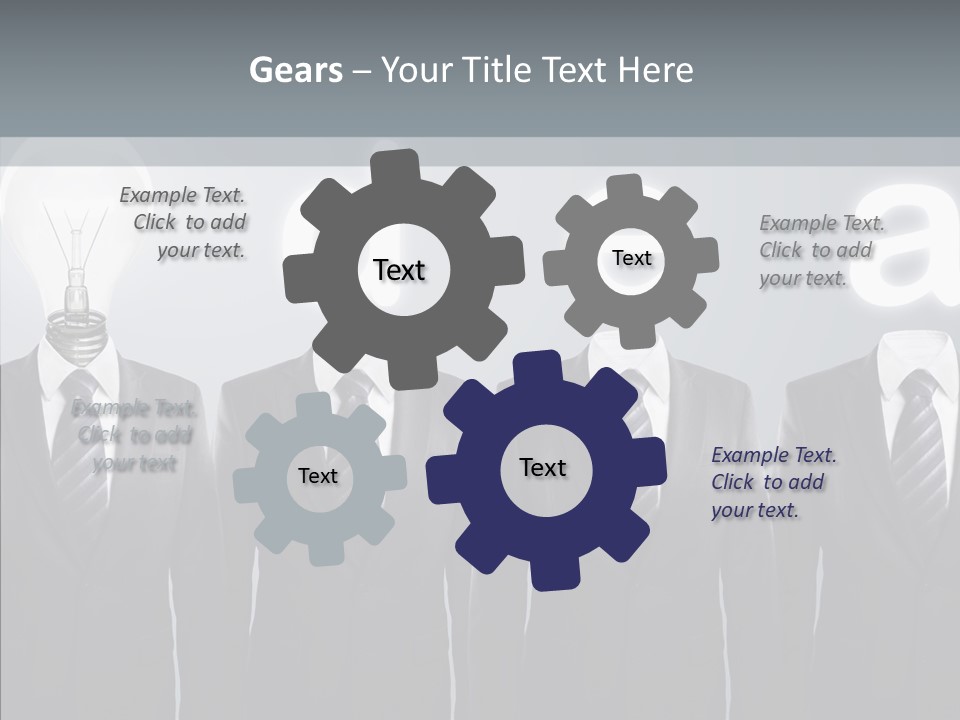 White Costume Supply PowerPoint Template