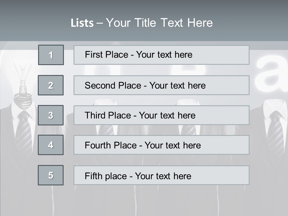 White Costume Supply PowerPoint Template
