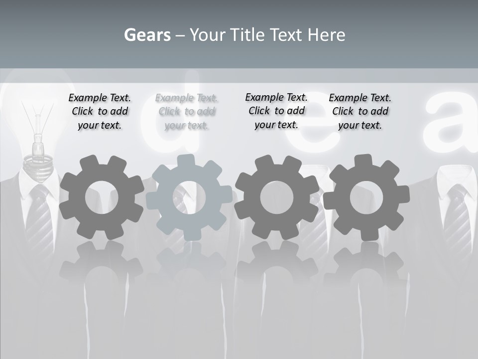 White Costume Supply PowerPoint Template