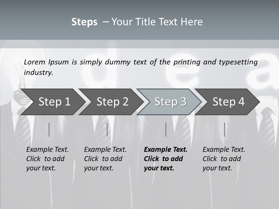 White Costume Supply PowerPoint Template