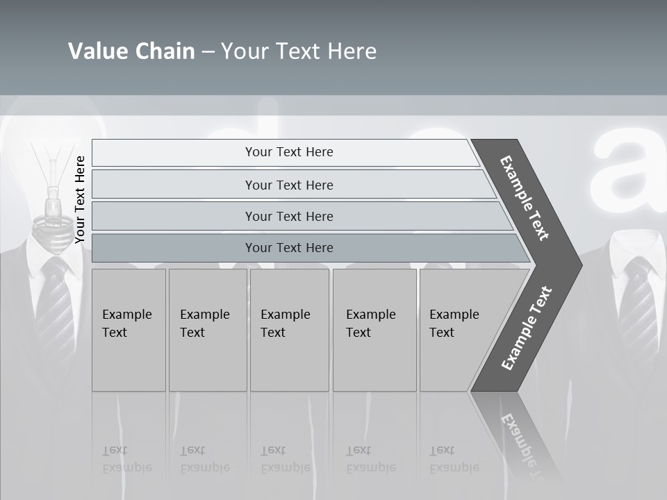 White Costume Supply PowerPoint Template