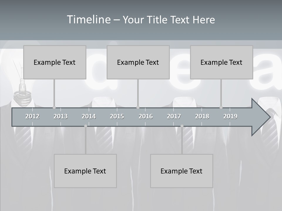 White Costume Supply PowerPoint Template