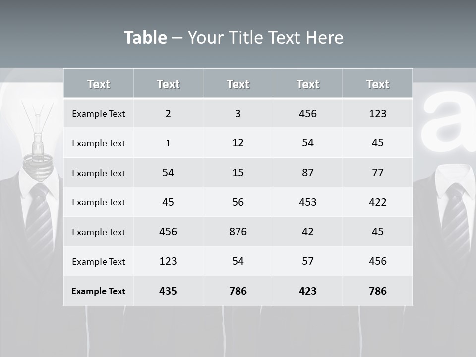 White Costume Supply PowerPoint Template