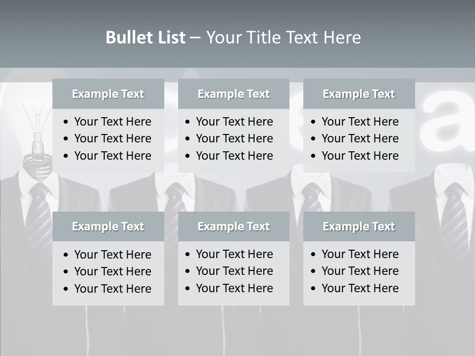 White Costume Supply PowerPoint Template