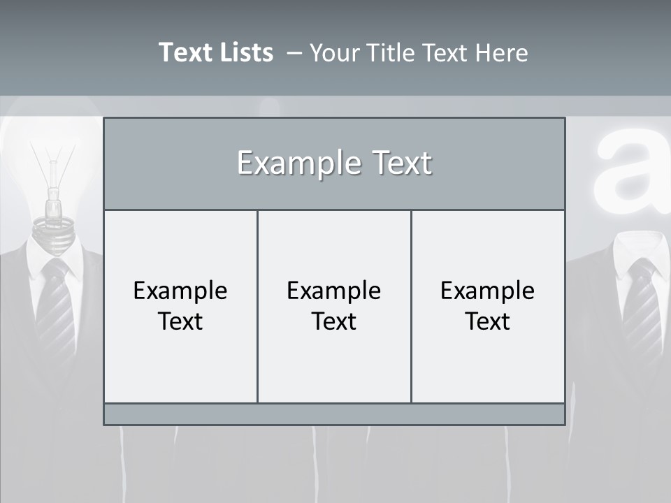 White Costume Supply PowerPoint Template