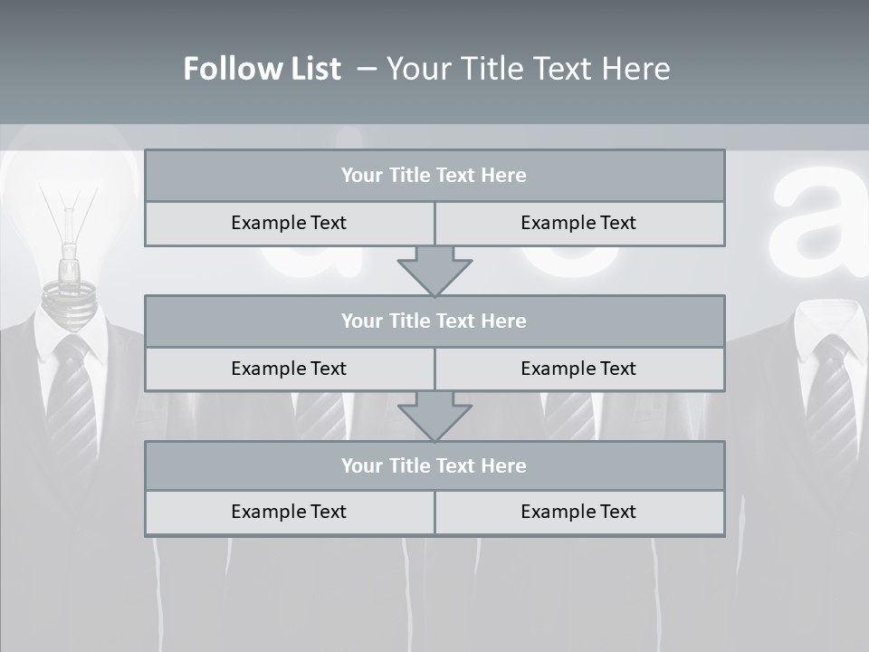 White Costume Supply PowerPoint Template