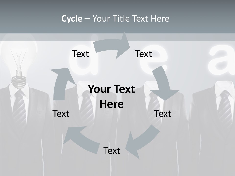 White Costume Supply PowerPoint Template
