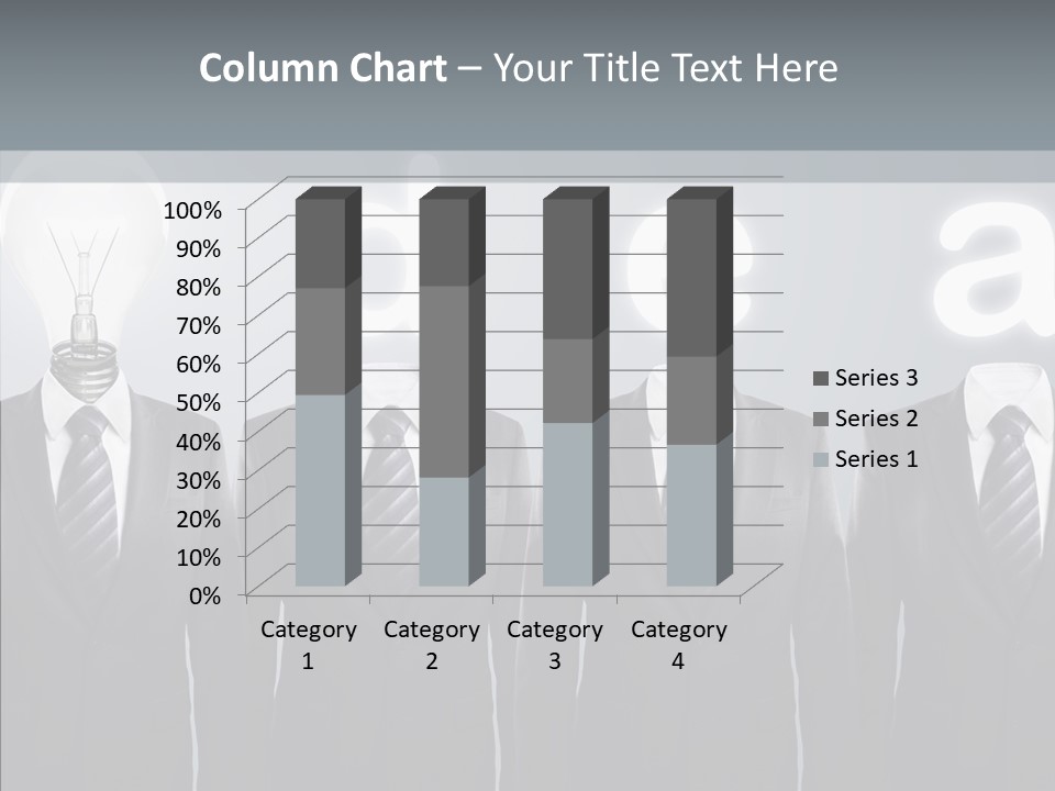 White Costume Supply PowerPoint Template