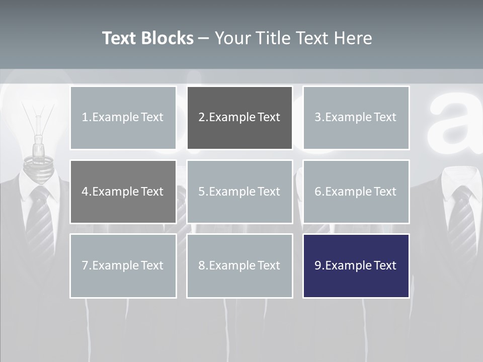 White Costume Supply PowerPoint Template