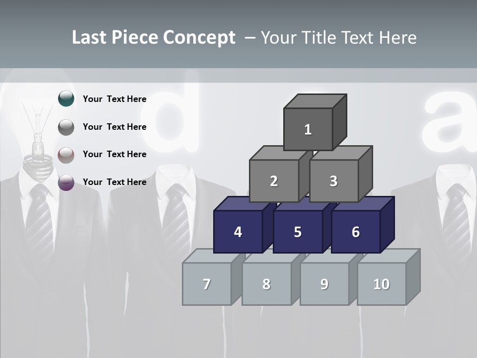 White Costume Supply PowerPoint Template