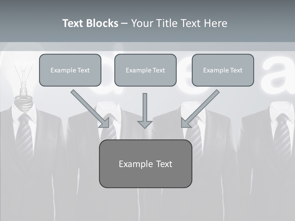 White Costume Supply PowerPoint Template