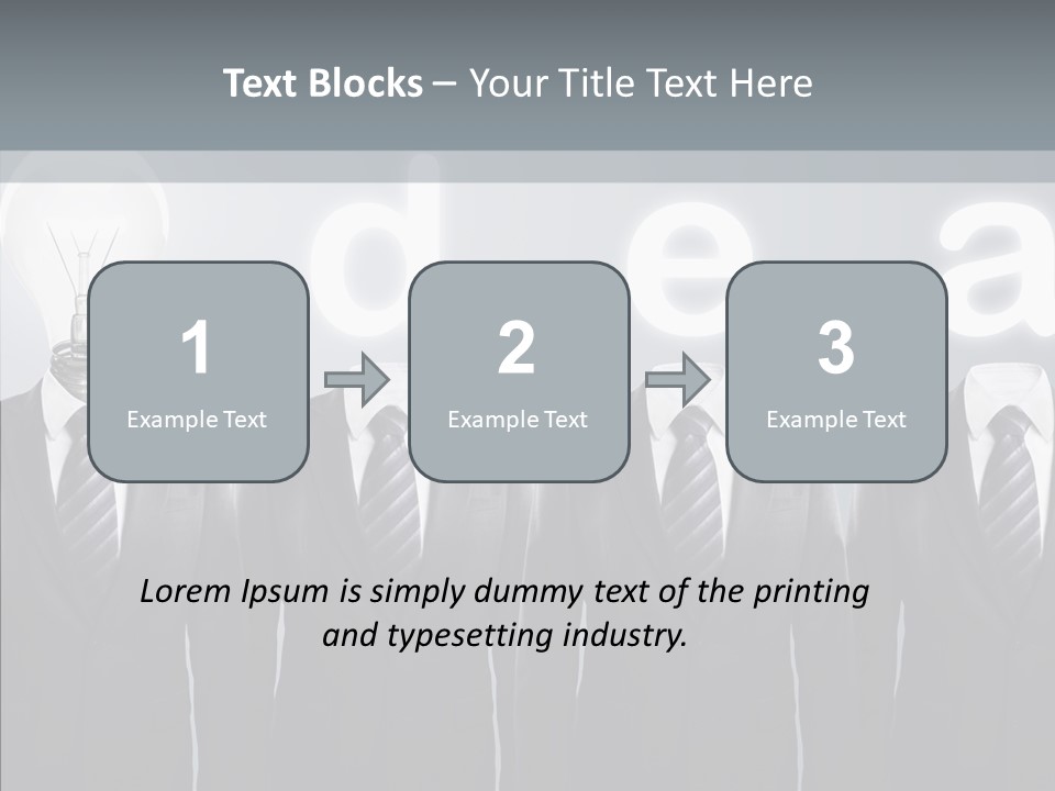 White Costume Supply PowerPoint Template