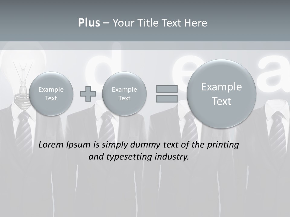 White Costume Supply PowerPoint Template
