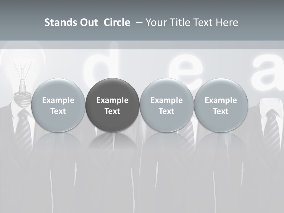 White Costume Supply PowerPoint Template