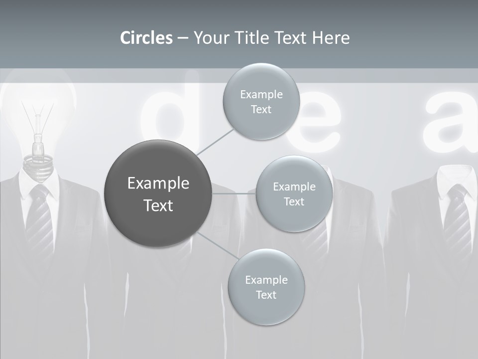 White Costume Supply PowerPoint Template