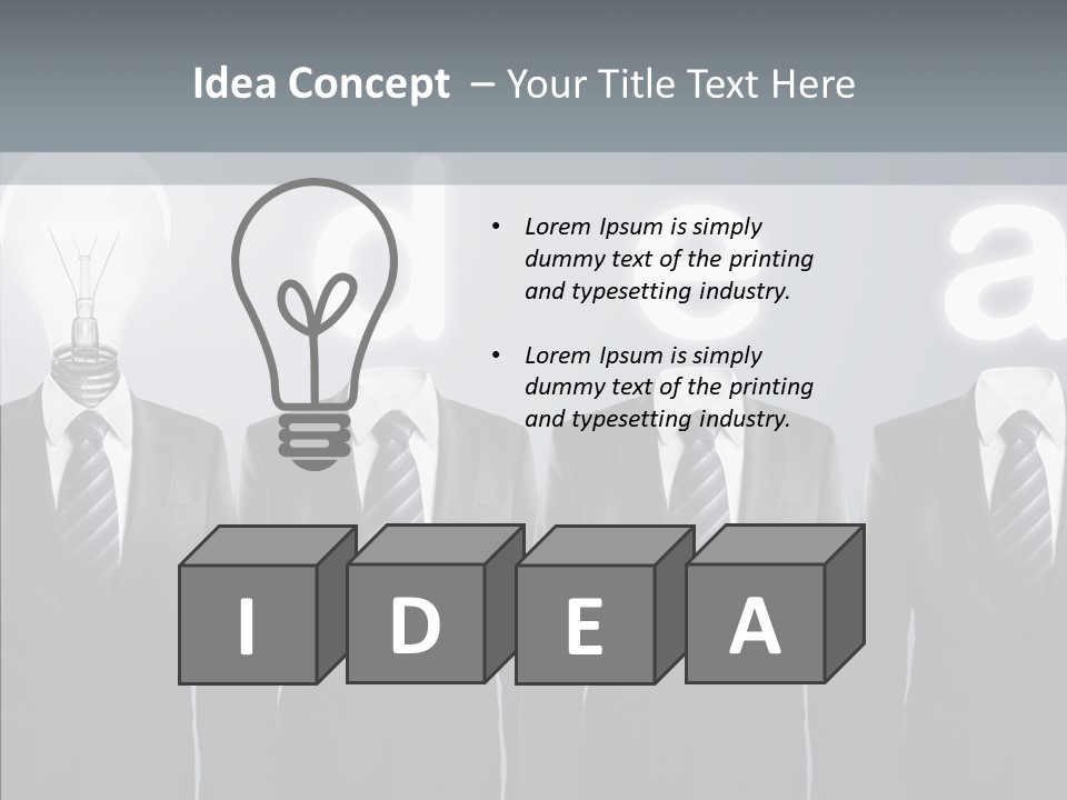 White Costume Supply PowerPoint Template