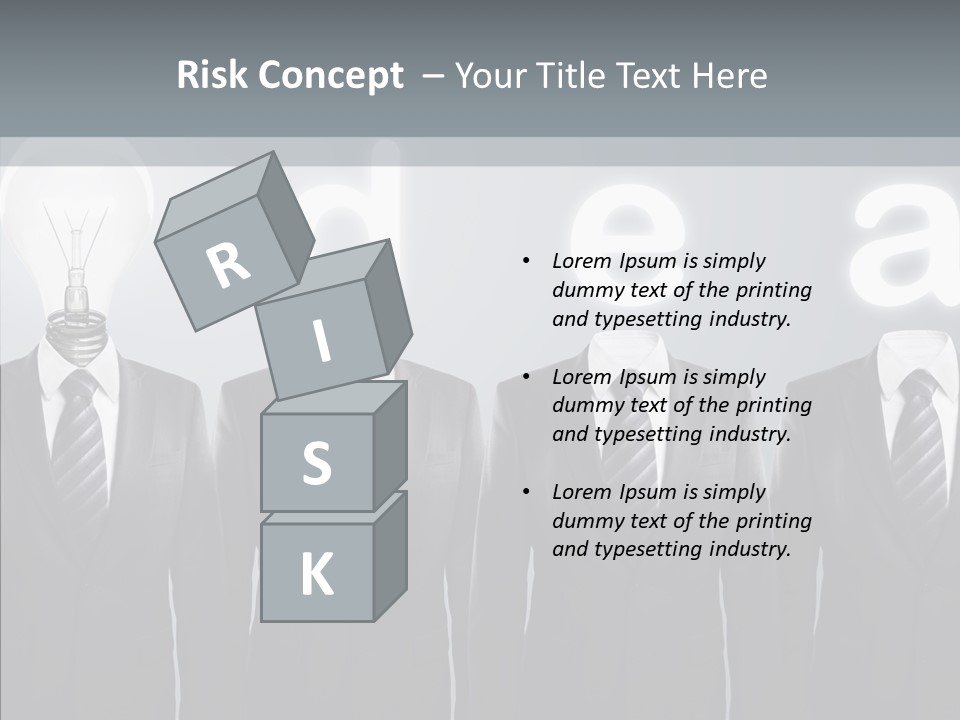 White Costume Supply PowerPoint Template