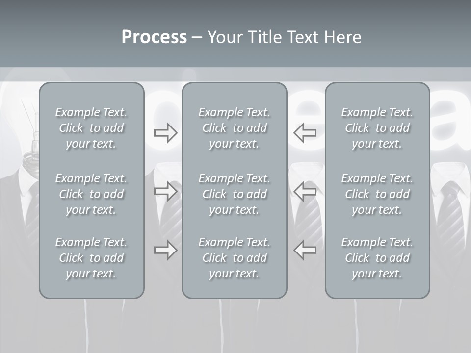 White Costume Supply PowerPoint Template