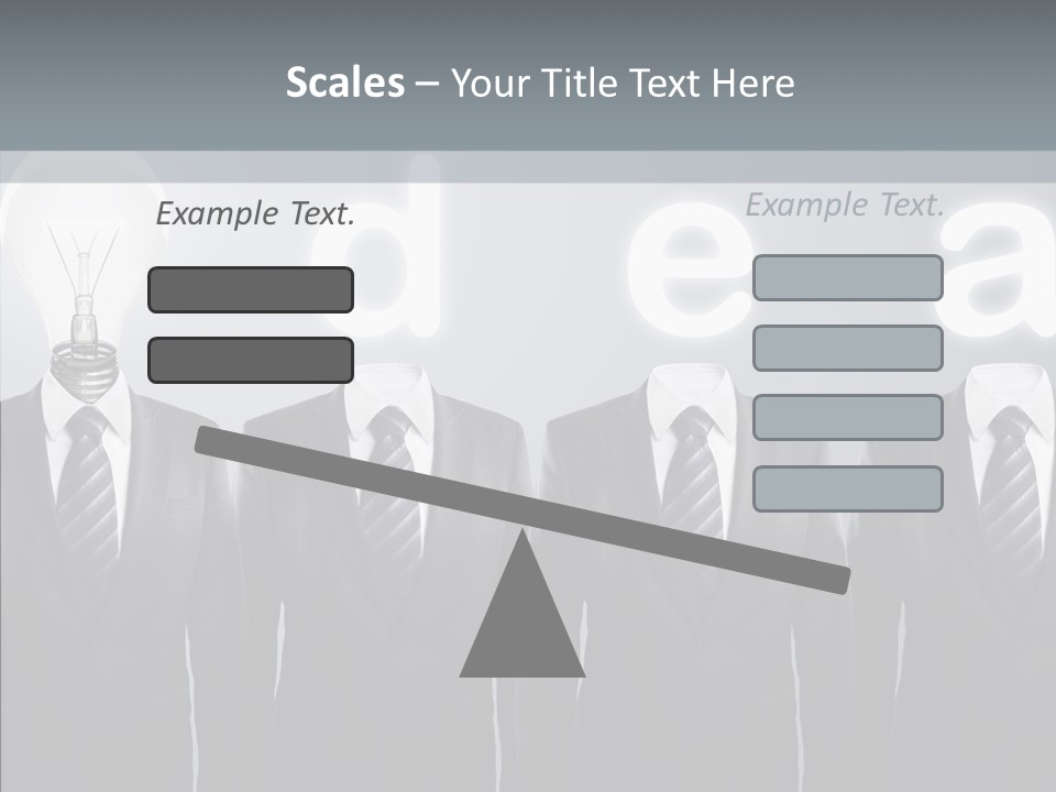 White Costume Supply PowerPoint Template