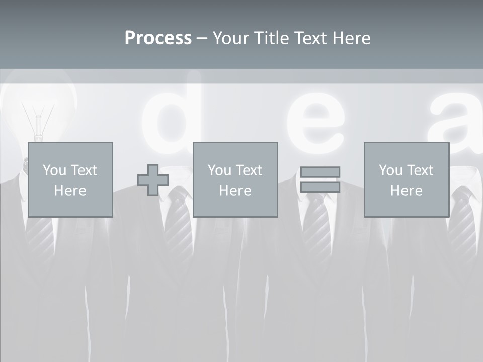 White Costume Supply PowerPoint Template