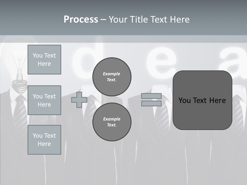 White Costume Supply PowerPoint Template