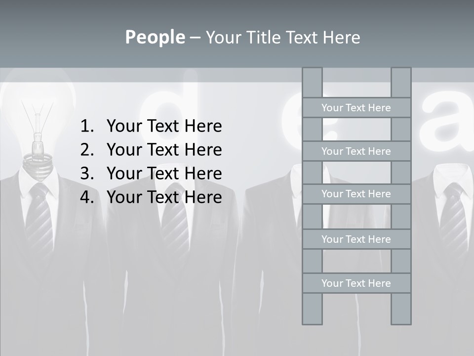 White Costume Supply PowerPoint Template