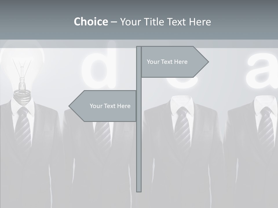 White Costume Supply PowerPoint Template