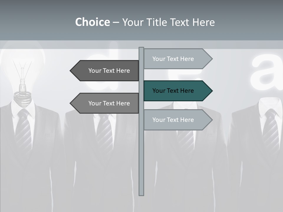 White Costume Supply PowerPoint Template