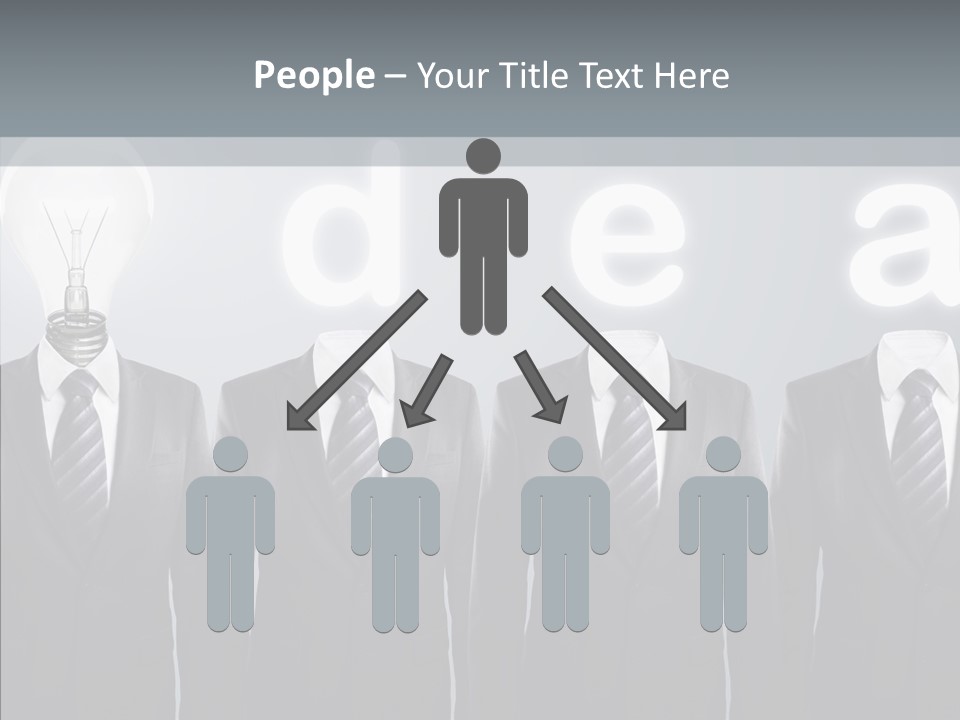 White Costume Supply PowerPoint Template