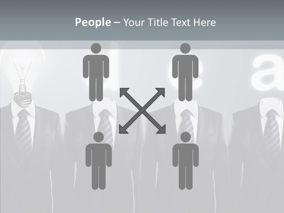 White Costume Supply PowerPoint Template