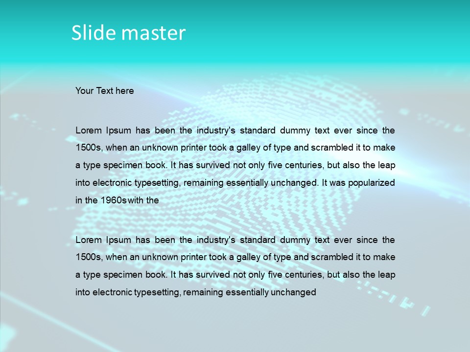 System Display Pattern PowerPoint Template