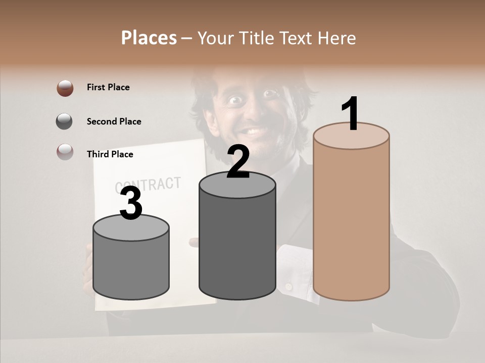 Career Marketing Caucasian PowerPoint Template