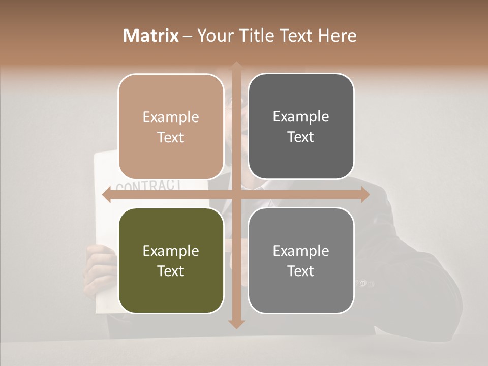 Career Marketing Caucasian PowerPoint Template