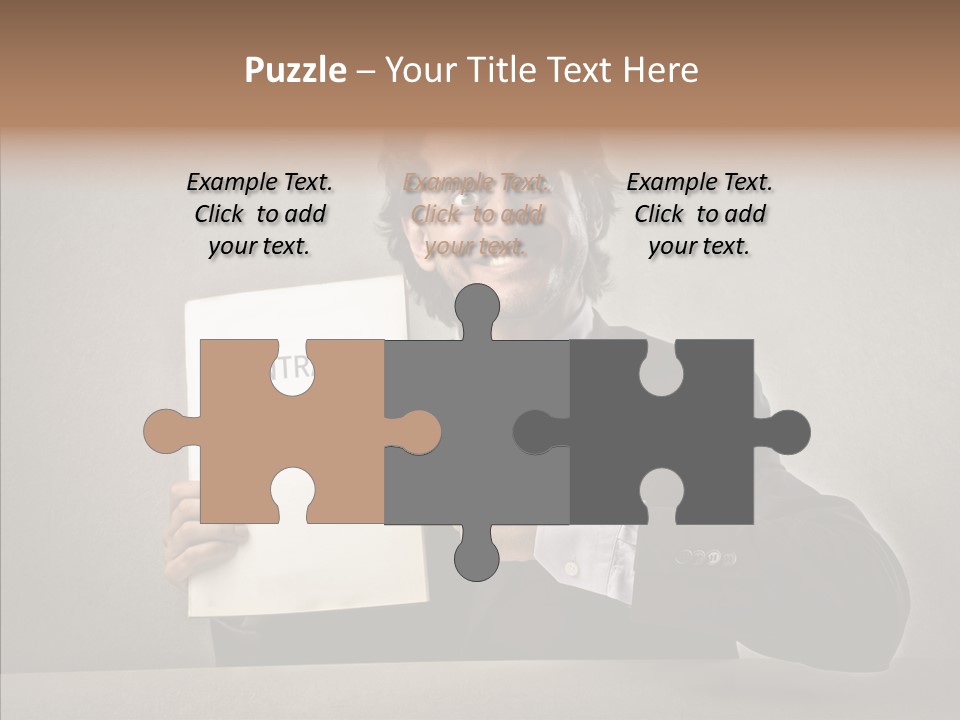 Career Marketing Caucasian PowerPoint Template