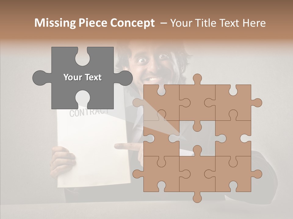 Career Marketing Caucasian PowerPoint Template