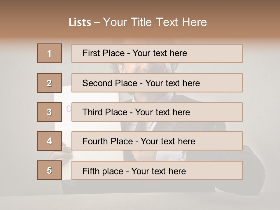 Career Marketing Caucasian PowerPoint Template