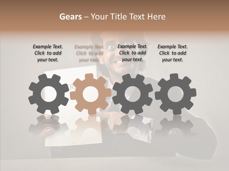 Career Marketing Caucasian PowerPoint Template