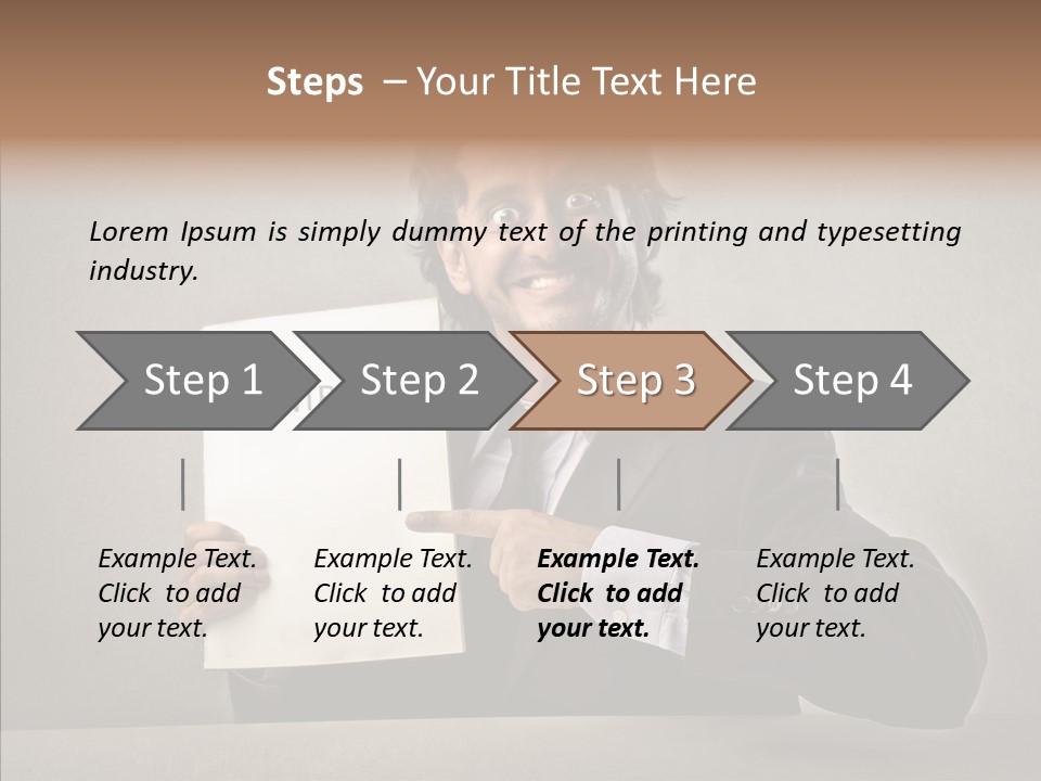 Career Marketing Caucasian PowerPoint Template