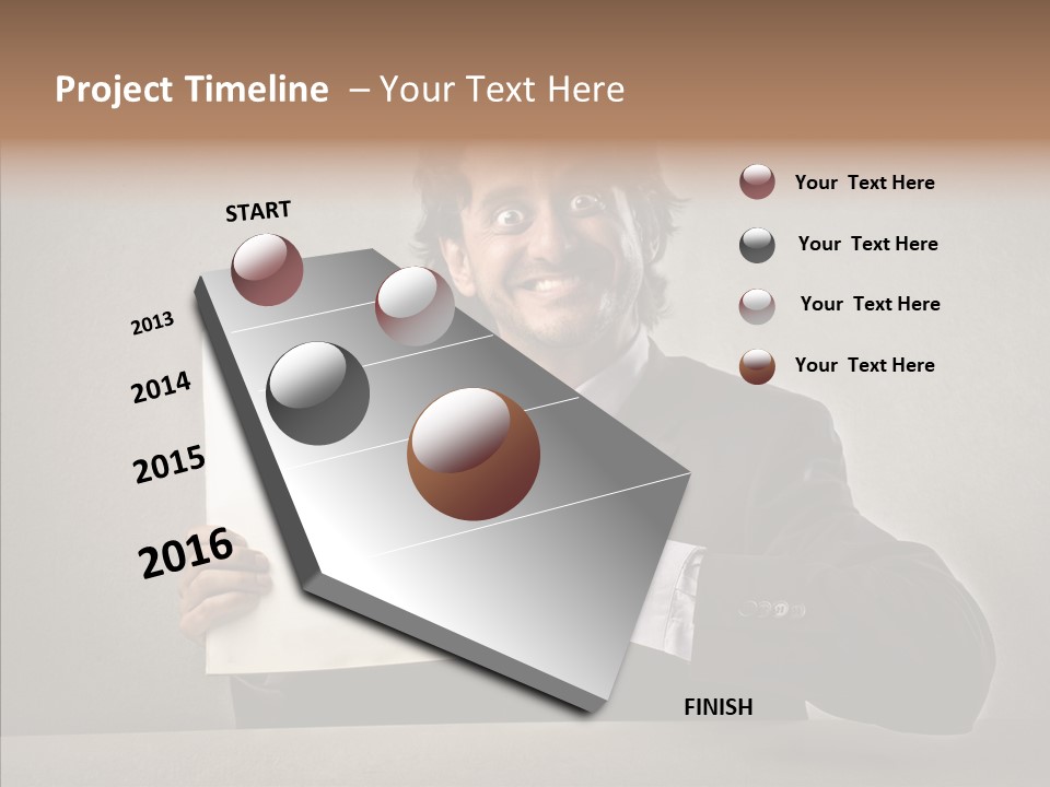 Career Marketing Caucasian PowerPoint Template