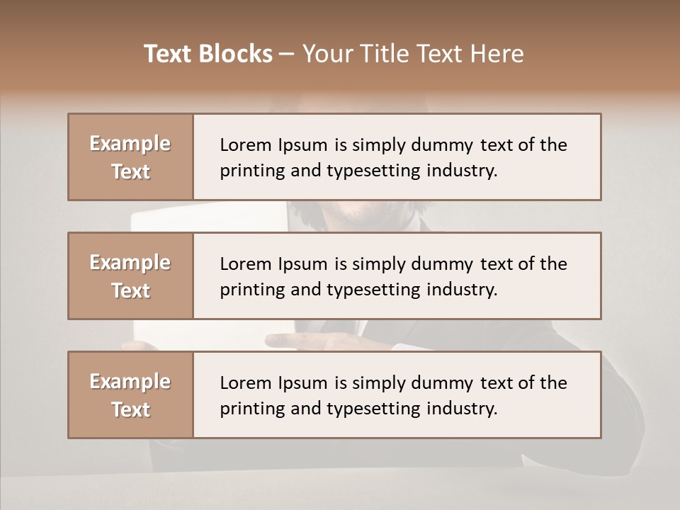 Career Marketing Caucasian PowerPoint Template