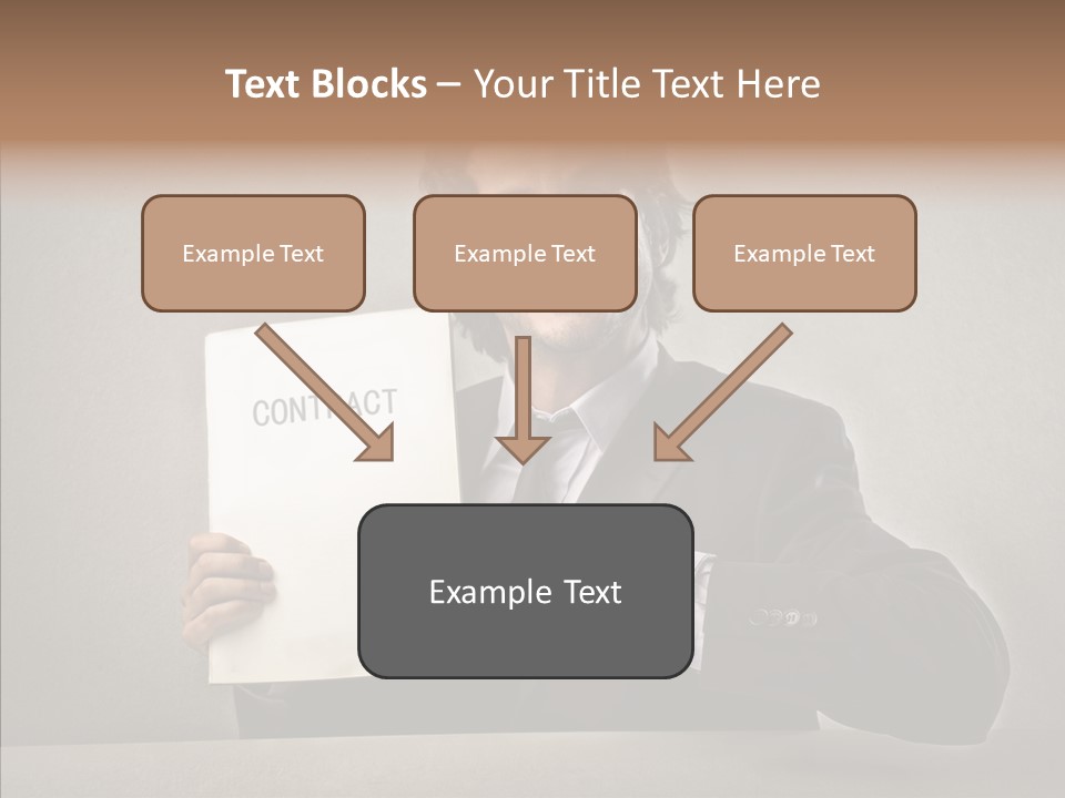 Career Marketing Caucasian PowerPoint Template