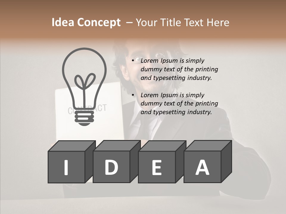 Career Marketing Caucasian PowerPoint Template