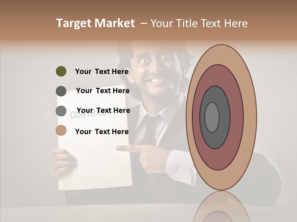 Career Marketing Caucasian PowerPoint Template